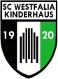 Wappen des SC Westfalia Kinderhaus mit den Jahreszahlen 19 und 20.
